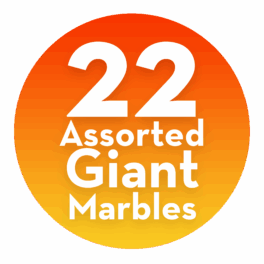 22 Assorted Giant Marbles
