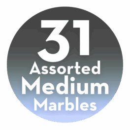 31 Assorted Medium Marbles