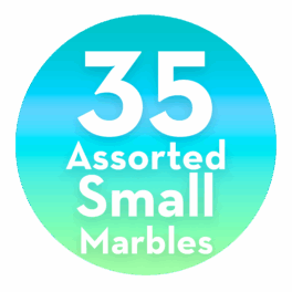 35 Assorted Small Marbles