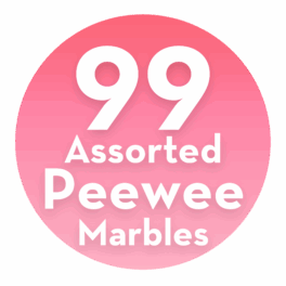 99 Assorted PeeWee Marbles
