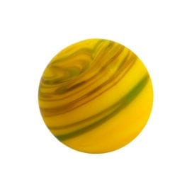 Sandstorm Marble - Yellow - 0.6 inch - Small