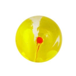 Hollyhock Marble - Yellow - 0.6 inch - Small