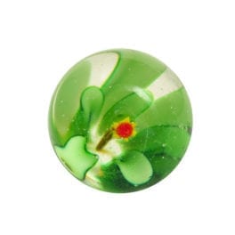 Hollyhock Marble - Green - 0.6 inch - Small
