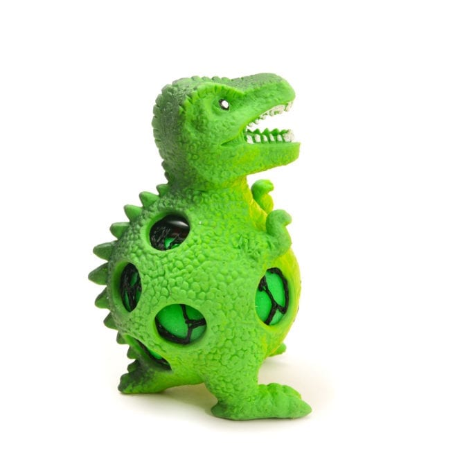 Green T-Rex Squeezy Stress Ball with Red Insides Anti-Anxiety