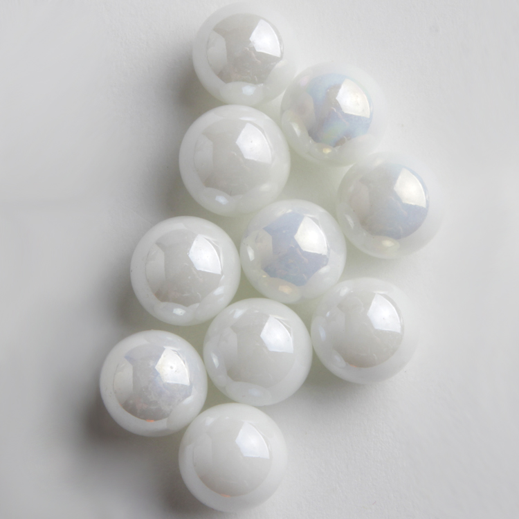 White Pearl Marble 22mm - House of Marbles US