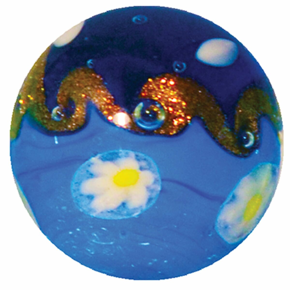 Tahiti Wave Marble Blue House of Marbles US