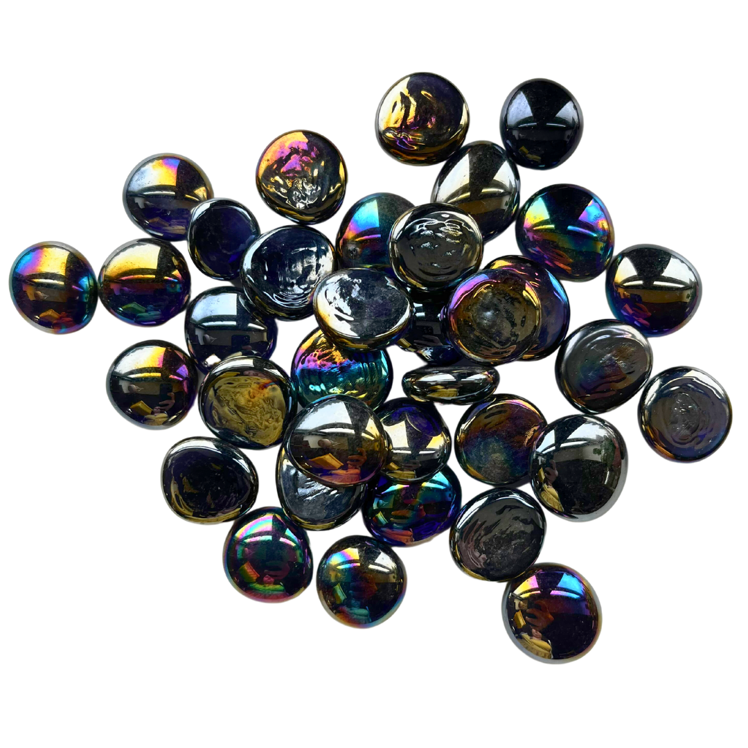 Multiple Color Flat Marbles, Stone Centerpieces, Decorative Beads