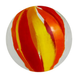 Beach Ball Marble - Red & Yellow