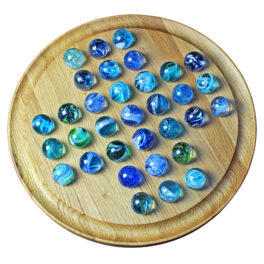 Luxury Marble Solitaire Board Game - Seascape
