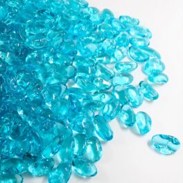Decorative Glass Stones - Aqua Blue