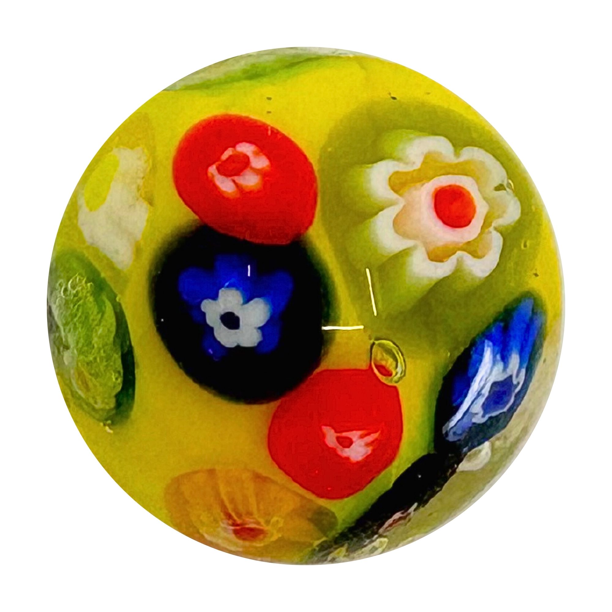 Milliefiori Marble - Yellow - House of Marbles US