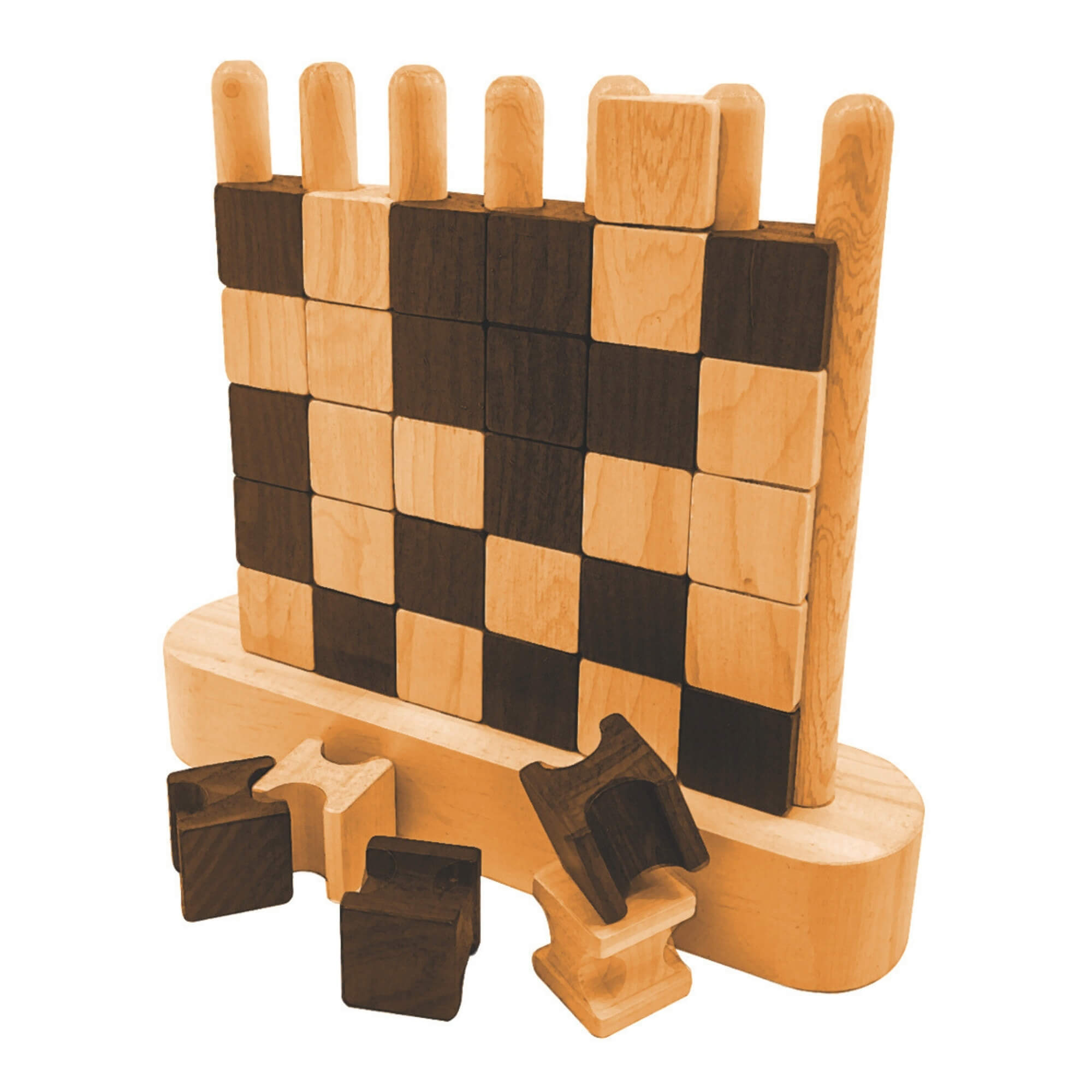 Wooden Row-of-Four Game - Image 4