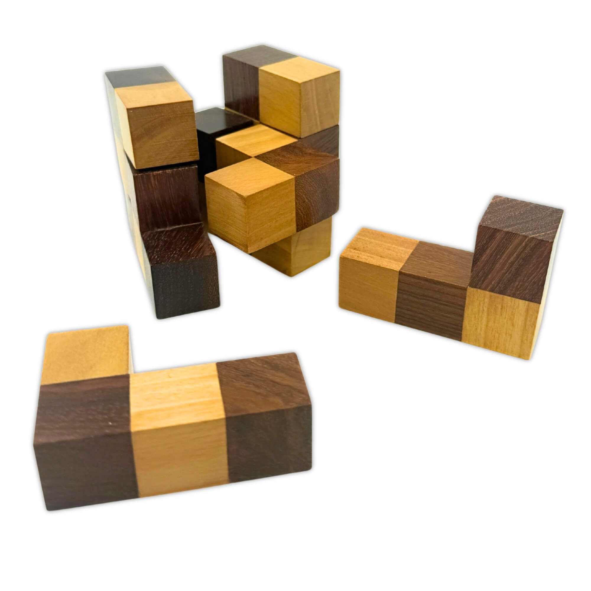 Classic Wooden Cube Puzzle - Image 3
