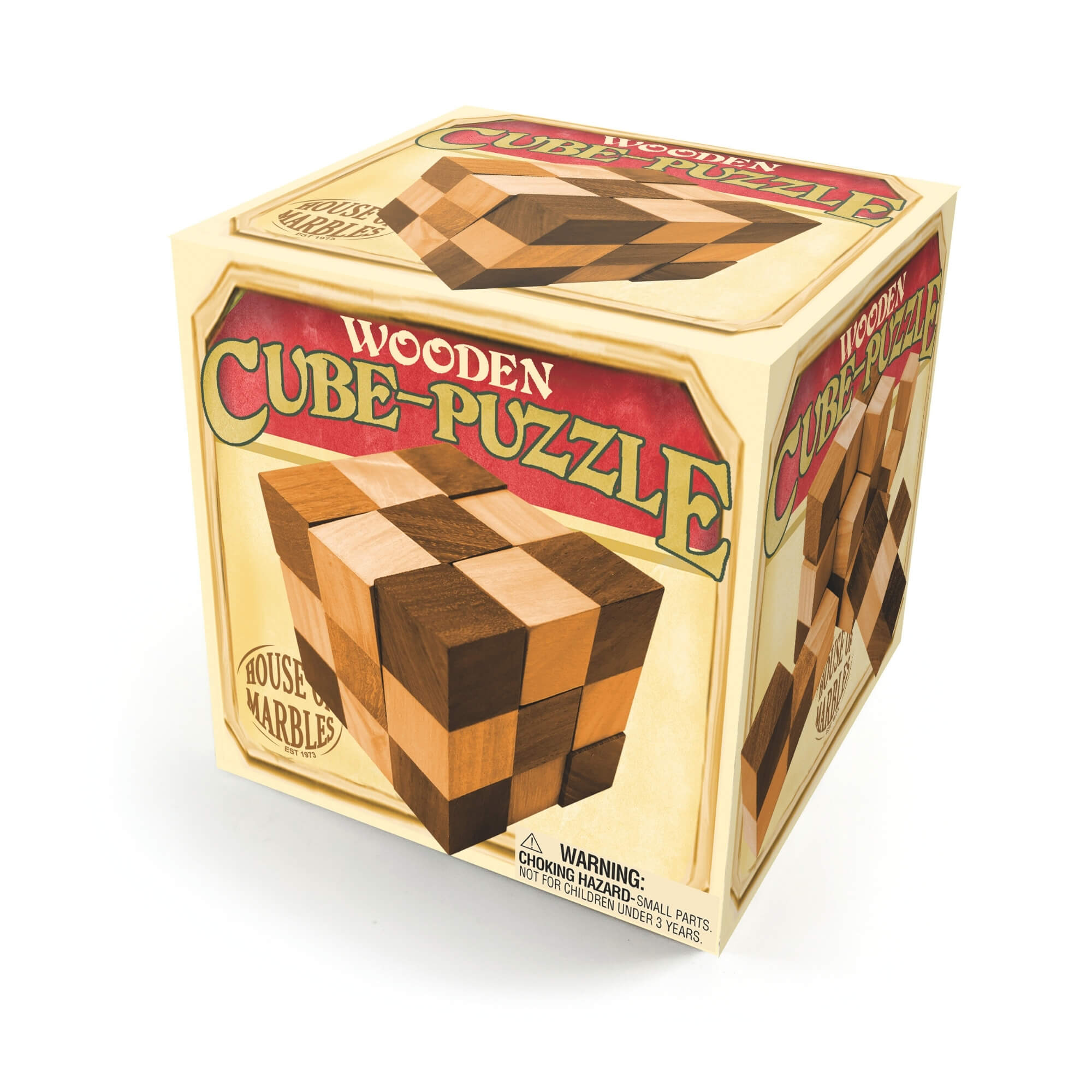 Classic Wooden Cube Puzzle